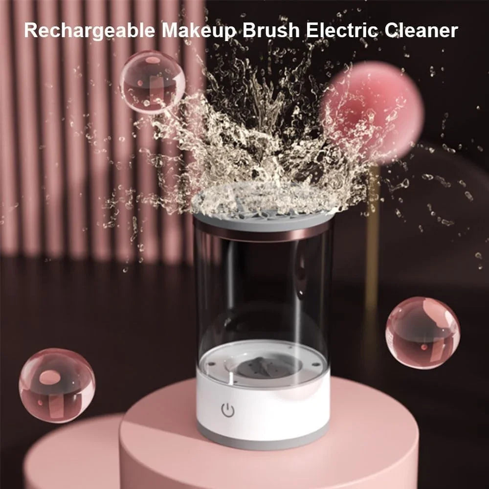 3 in 1 Electric Makeup Brush Cleaner Automatic Spinner Makeup Brush Holder Stand Women Lazy Cleaning Brush Washer Quick Dry Tool