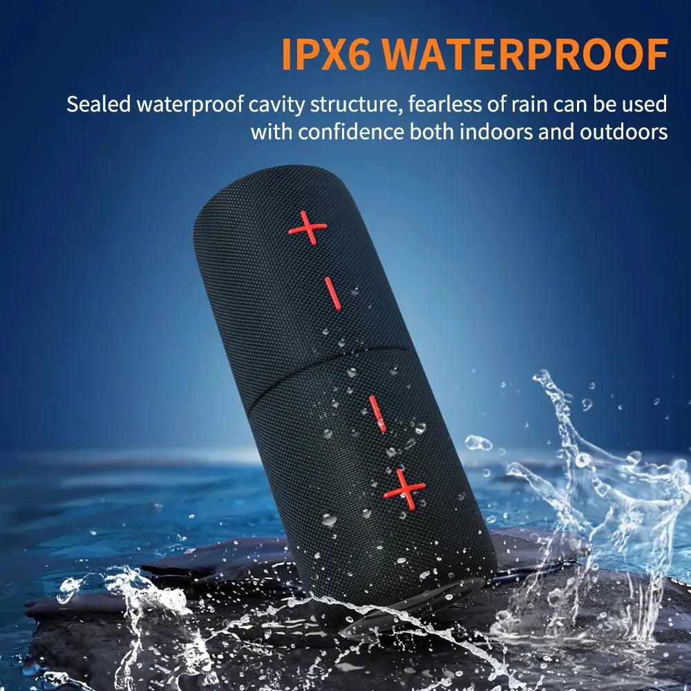 CYBORIS S11 Plus/S11 2 in 1 Bluetooth Speaker 40W/20W High Volume Stereo IPX6 Waterproof 24 Hours Play Time Bluetooth V5.3 Connectable for Smartphones & More Bluetooth Speaker Subwoofers Audio Magnetic Summervibes